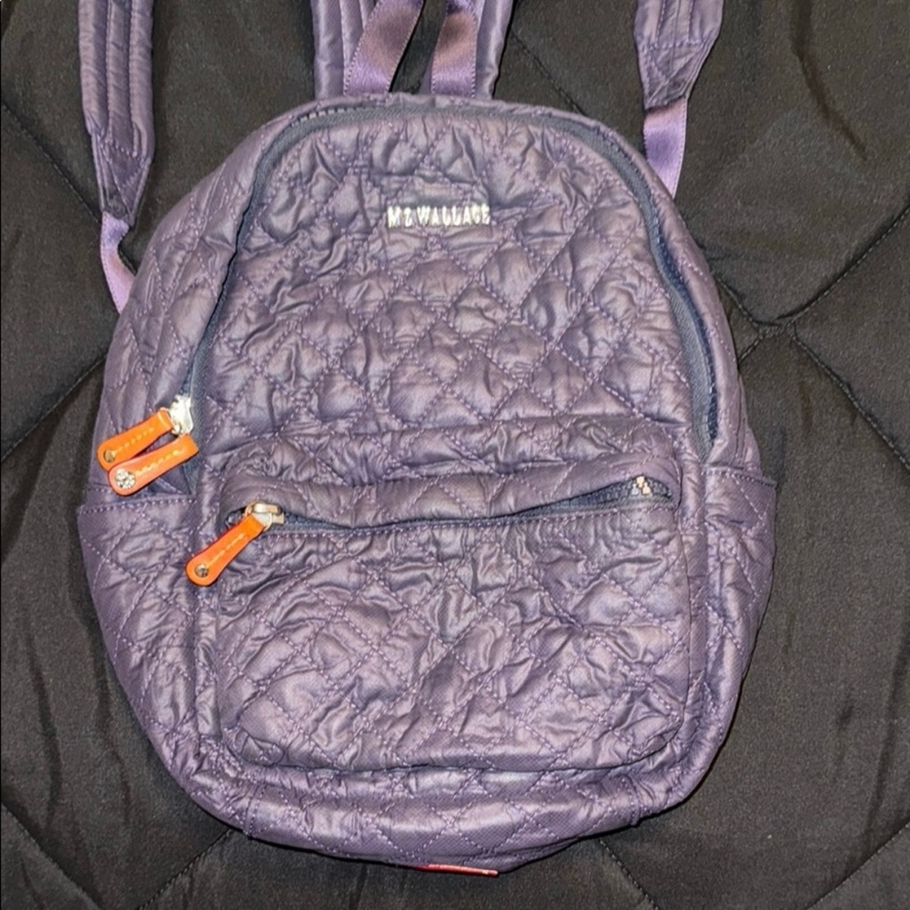 MZ Wallace Quilted Backpack in Purple